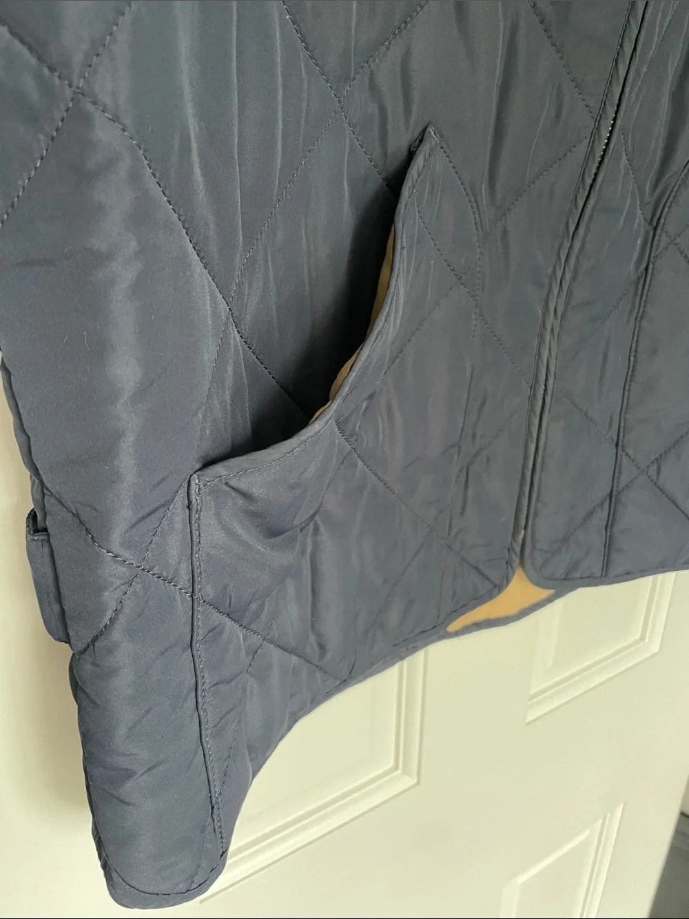 J. Crew Quilted Navy Vest